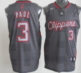 Wholesale Cheap Los Angeles Clippers #3 Chris Paul Black Rhythm Fashion Jersey
