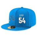 Wholesale Cheap Detroit Lions #54 DeAndre Levy Snapback Cap NFL Player Light Blue with White Number Stitched Hat