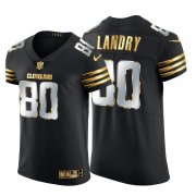 Wholesale Cheap Cleveland Browns #80 Jarvis Landry Men's Nike Black Edition Vapor Untouchable Elite NFL Jersey