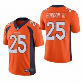 Wholesale Cheap Men\'s Orange Denver Broncos #25 Melvin Gordon III Vapor Untouchable Limited Stitched Jersey