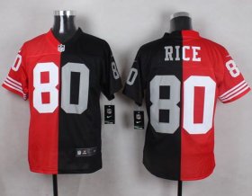 Wholesale Cheap Nike Raiders #80 Jerry Rice Red/Black Two Tone San Francisco 49ers Men\'s Stitched NFL Jersey