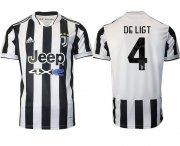 Wholesale Cheap Men 2021-2022 Club Juventus home aaa version white 4 Adidas Soccer Jersey