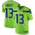 Wholesale Cheap Nike Seahawks #13 Phillip Dorsett Green Men's Stitched NFL Limited Rush Jersey