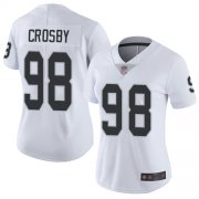 Cheap Women Oakland Raiders #98 Maxx Crosby White Stitched Vapor Untouchable Limited Jersey football jerseys