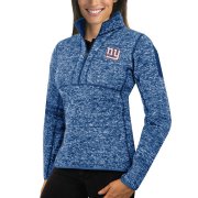 Wholesale Cheap New York Giants Antigua Women's Fortune Half-Zip Sweater Heather Royal
