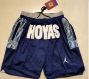 Wholesale Cheap Men's Georgetown Hoyas Navy Blue College Just Don Shorts Swingman Shorts