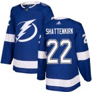 Cheap Adidas Lightning #22 Kevin Shattenkirk Blue Home Authentic Youth Stitched NHL Jersey