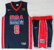 Wholesale Cheap USA Basketball 1992 Olympic Dream Team #8 Scottie Pippen Blue Jerseys & Shorts