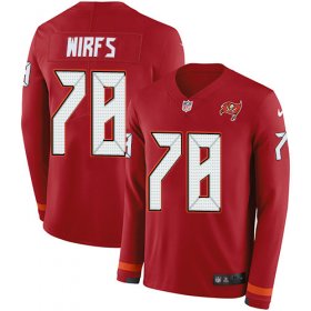 Wholesale Cheap Nike Buccaneers #78 Tristan Wirfs Red Team Color Men\'s Stitched NFL Limited Therma Long Sleeve Jersey