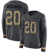 Wholesale Cheap Nike Bears #20 Prince Amukamara Anthracite Salute to Service Women's Stitched NFL Limited Therma Long Sleeve Jersey