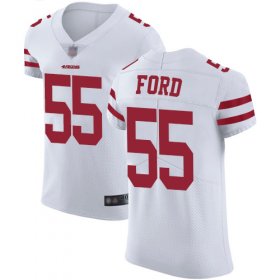 Wholesale Cheap Nike 49ers #55 Dee Ford White Men\'s Stitched NFL Vapor Untouchable Elite Jersey