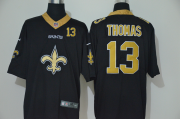 Wholesale Cheap Men's New Orleans Saints #13 Michael Thomas Black 2020 Big Logo Number Vapor Untouchable Stitched NFL Nike Fashion Limited Jersey