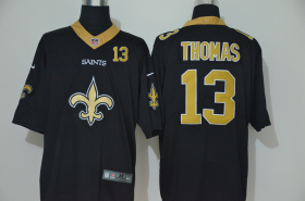 Wholesale Cheap Men\'s New Orleans Saints #13 Michael Thomas Black 2020 Big Logo Number Vapor Untouchable Stitched NFL Nike Fashion Limited Jersey