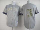 Wholesale Cheap Yankees #3 Babe Ruth Grey USMC Cool Base Stitched MLB Jersey