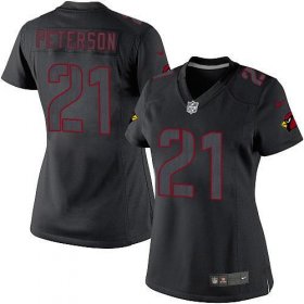 Wholesale Cheap Nike Cardinals #21 Patrick Peterson Black Impact Women\'s Stitched NFL Limited Jersey