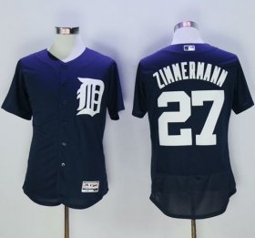 Wholesale Cheap Tigers #27 Jordan Zimmermann Navy Blue Flexbase Authentic Collection Stitched MLB Jersey