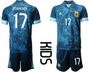 Wholesale Cheap Youth 2020-2021 Season National team Argentina awya blue 17 Soccer Jersey