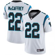 Wholesale Cheap Nike Panthers #22 Christian McCaffrey White Men's Stitched NFL Vapor Untouchable Limited Jersey