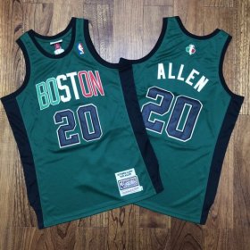 Wholesale Cheap Men\'s Boston Celtics #20 Ray Allen Green 2007 Hardwood Classics Soul AU Throwback Jersey