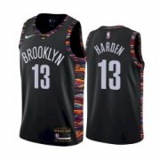Wholesale Cheap Men's Brooklyn Nets #13 James Harden Black Nike 2020 New Season Swingman City Edition Jersey