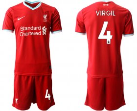 Wholesale Cheap Men 2020-2021 club Liverpool home 4 red Soccer Jerseys