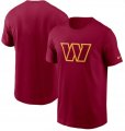Wholesale Cheap Men's Washington Commanders Nike Burgundy Primary Logo T Shirt
