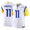 Cheap Youth Los Angeles Rams #11 Jimmy Garoppolo White 2024 F.U.S.E. Vapor Untouchable Football Stitched Jersey
