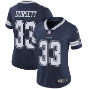 Wholesale Cheap Nike Cowboys #33 Tony Dorsett Navy Blue Team Color Women's Stitched NFL Vapor Untouchable Limited Jersey