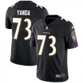 Wholesale Cheap Nike Ravens #73 Marshal Yanda Black Alternate Men's Stitched NFL Vapor Untouchable Limited Jersey