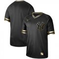Wholesale Cheap Nike Yankees Blank Black Gold Authentic Stitched MLB Jersey