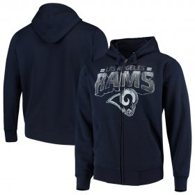 Wholesale Cheap Los Angeles Rams G-III Sports by Carl Banks Perfect Season Full-Zip Hoodie Navy
