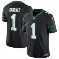 Cheap Men's New York Jets #1 Sauce Gardner Black 2024 F.U.S.E. Vapor Limited Football Stitched Jersey