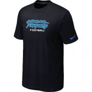 Wholesale Cheap Nike Carolina Panthers Sideline Legend Authentic Font Dri-FIT NFL T-Shirt Black