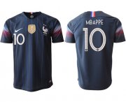 Wholesale Cheap France #10 Mbappe Home Thai Version Soccer Country Jersey