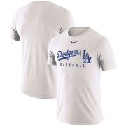 Wholesale Cheap Los Angeles Dodgers Nike MLB Practice T-Shirt White