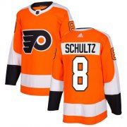 Wholesale Cheap Adidas Flyers #8 Dave Schultz Orange Home Authentic Stitched NHL Jersey