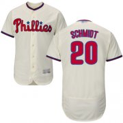 Wholesale Cheap Phillies #20 Mike Schmidt Cream Flexbase Authentic Collection Stitched MLB Jersey