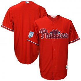 Wholesale Cheap Phillies Blank Red 2019 Spring Training Cool Base Stitched MLB Jersey