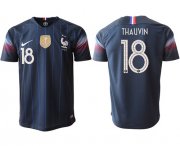 Wholesale Cheap France #18 Thauvin Home Thai Version Soccer Country Jersey