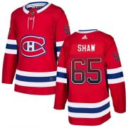 Wholesale Cheap Adidas Canadiens #65 Andrew Shaw Red Home Authentic Drift Fashion Stitched NHL Jersey