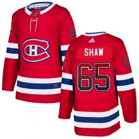 Wholesale Cheap Adidas Canadiens #65 Andrew Shaw Red Home Authentic Drift Fashion Stitched NHL Jersey