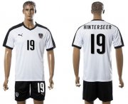 Wholesale Cheap Austria #19 Hinterseer White Away Soccer Country Jersey