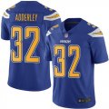 Wholesale Cheap Nike Chargers #32 Nasir Adderley Electric Blue Men's Stitched NFL Limited Rush Jersey