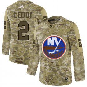 Wholesale Cheap Adidas Islanders #2 Nick Leddy Camo Authentic Stitched NHL Jersey