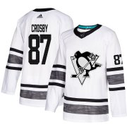 Wholesale Cheap Adidas Penguins #87 Sidney Crosby White Authentic 2019 All-Star Stitched NHL Jersey