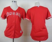 Wholesale Cheap Angels Blank Red Alternate Women's Stitched MLB Jersey