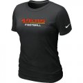 Wholesale Cheap Women's Nike San Francisco 49ers Sideline Legend Authentic Font T-Shirt Black