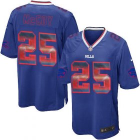 Wholesale Cheap Nike Bills #25 LeSean McCoy Royal Blue Team Color Men\'s Stitched NFL Limited Strobe Jersey