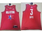 Wholesale Cheap Men's Los Angeles Lakers #3 Anthony Davis Red Jordan Brand 2020 All-Star Game Swingman Stitched NBA Jersey