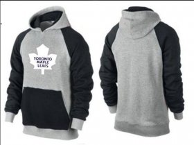 Wholesale Cheap Toronto Maple Leafs Pullover Hoodie Grey & Black